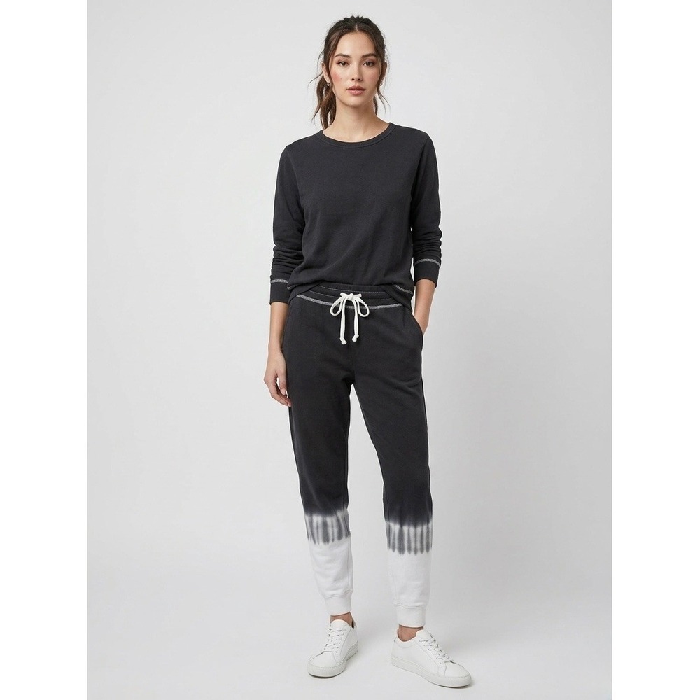 Rails Grey White Oakland Charcoal Dip Dye Ombre Sweatpants Joggers Size Small